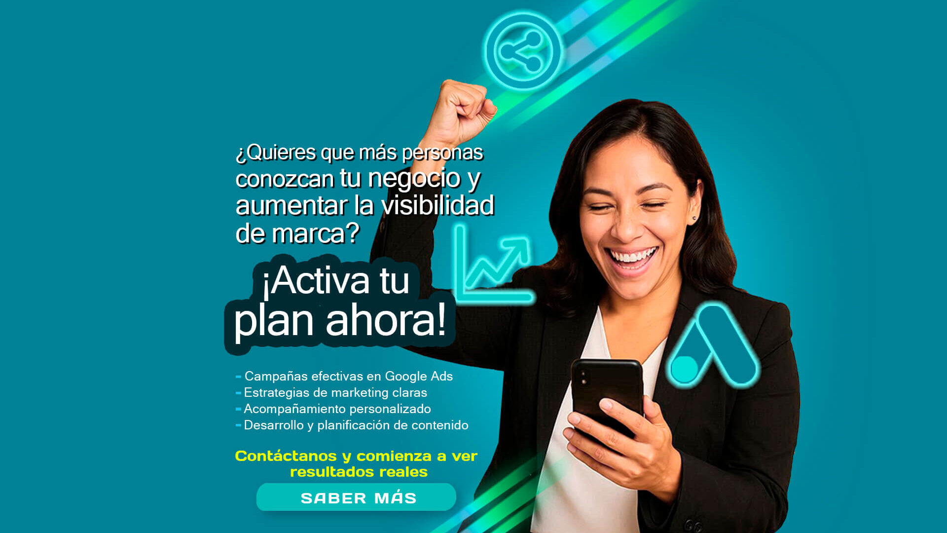 Campañas de marketing digital, redes sociales, google ads, SEO y SEM